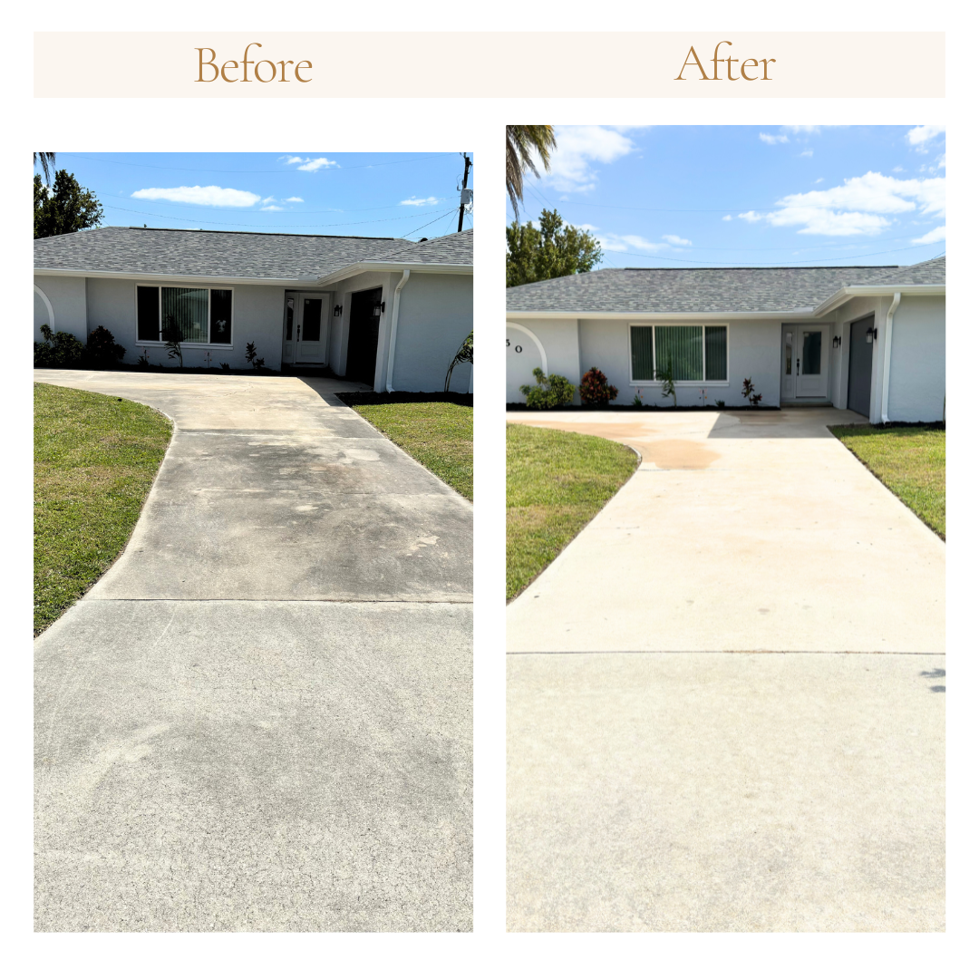 Professional Driveway Cleaning in Cape Coral, Florida